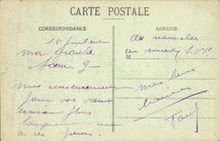 POSTAL Hussein Dey de la VENDIMIA una esquina del jardín