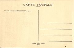 VINTAGE POSTCARD a night calms in front of douaumont in 1916 Militaria