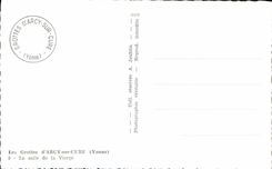 MODERN CARD Caves of Arcy on Cure the room of the virgin