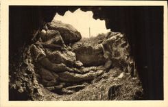 VINTAGE POSTCARD Extremely of Douaumont Place of the explosion of a Shell of 400 French Militaria