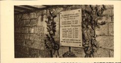 VINTAGE POSTCARD Extremely of Douaumont Casemate or the bodies of the Hunters Rest kill by a Shell of 420 Militaria German