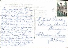 MODERN CARD Aix Les Bains Seen Ponoramique and teleferic of the MT Revard