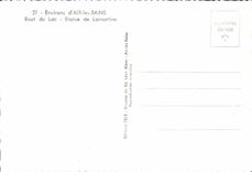 MODERN CARD Environs of Aix Les Bains End of the Lake Rules of Lamartine