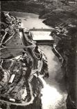 CPM Le Barrage De Genissiat sur le Rhone Vue Generale Aerienne Aval au ler plan le saut de ski