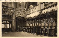 CPA Bourg Eglise de Brou Les Stalles du Choeur