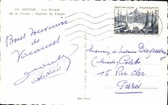 MODERN CARD Servoz the Falls of Diosaz Cascades of the Eagle