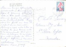 CPM Lac d'Annecy Le Port de Talloires Bateau 