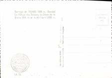 MODERN CARD Barrage of Tignes Villege of Wooded the Dome of Knows and the Rotted MT