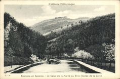 VINTAGE POSTCARD Picturesque Alsace Surroundings of Saverne the Canal of the Marne in the Rhine