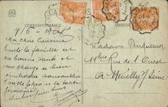 POSTAL alto Vosoes de la VENDIMIA una esquina de los bancos del lago blanco y el castillo de Juan