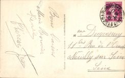 VINTAGE POSTCARD Plombieres Les Bains the Place of the Church