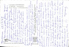 POSTAL MODERNA Alsase Pittoresque pequeño Francce Alsatian tiene folklore de Estrasburgo