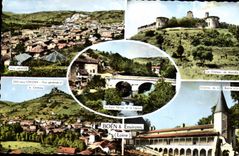 CPA Boen & Environs Vue generale La chateau de Marcelly Sail sous Couzan Bastie d'URfe