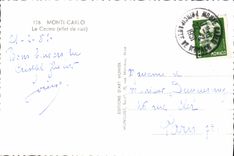 MODERN CARD Monte Carlo the casino Night effect