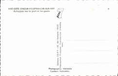 MODERN CARD Dimension Of Villefranche Azure On Sea Escaped on the port and the quays