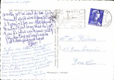 POSTAL MODERNA Menton la caminata y el casino