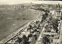 MODERN CARD the Dimension Of Cannes Azure View On the Walk Of the Small cross And Scquet