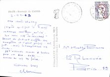 MODERN CARD To remember of Blackcurrant the Bouillabaisse Boats