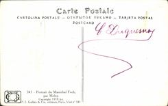 CPA Marechal Foch Militaria