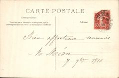 VINTAGE POSTCARD Foret of Fontainebleau Counts of the Large Master