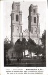 VINTAGE POSTCARD War Mont Saint Eloi turns of the old abbey before the German bombardment
