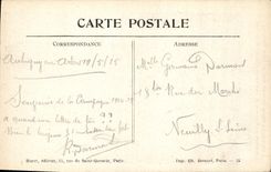 VINTAGE POSTCARD War Mont Saint Eloi turns of the old abbey before the German bombardment