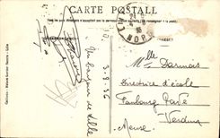 Cuadro total de Lille de la POSTAL de la VENDIMIA en el viejo y la nueva tranvía de la bolsa de acción