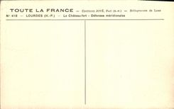 VINTAGE POSTCARD Heavy the strong Castle southernmost Defenses