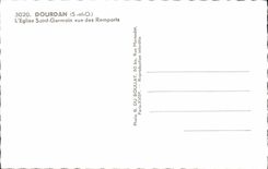 MODERN CARD Dourdan the Church Saint Germain seen of the Walls