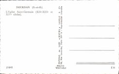 MODERN CARD Dourdan the Church Saint Germain