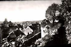 MODERN CARD Dourdan Courtine south of the Castle Seen on the low city