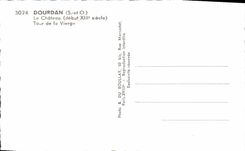 MODERN CARD Dourdan the Castle Tower of the Virgin