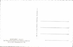 MODERN CARD Montlhery the Tower and ruins of a Castle