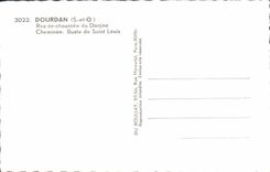 MODERN CARD Dourdan Rez of choussee of the Keep Chimney Bust of Saint Louis