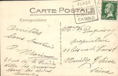 VINTAGE POSTCARD Seas Les Bains View of the Beach