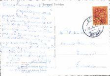 MODERN CARD Lisboa Rossio E teatro nacional of notte