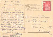 CPM Lausanne Place et L'Eglise St Francois 