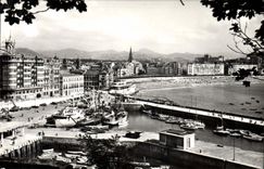 MODERN CARD San Sebstian Puerto there Bahia Boats