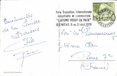 MODERN CARD Geneva seen air