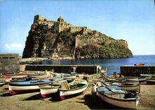 MODERN CARD D' Ischia Ponte Isolated from Ischia