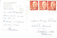 MODERN CARD San Sebastian Iglesia de Santa Maria