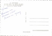 MODERN CARD Death Man Monument raised with the memory of died of the 69eme Militaria division