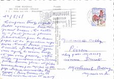 MODERN CARD Regional Fair Of the Wines Of Alsace Colmar Alsatian Wine markets Folklore