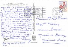 POSTAL MODERNA el castillo de alto Koenigsbourg