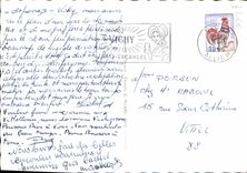 MODERN CARD the Sinner Diploma of Honor Fishes Poirson fish