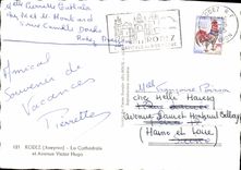 MODERN CARD Rodez the cathedral And Which occurred Victor Hugo