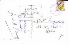 POSTAL MODERNA Royan los barcos portuarios