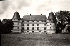 POSTAL MODERNA Azay el castillo de la cortina del ataque frontal del principal de Islette
