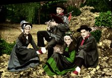 MODERN CARD Costumes Of Bourbonnais the troubadours Montluconnais Folklore