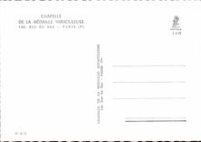 MODERN CARD Vault Of the Miraculous Medal Street Of the Vat Paris